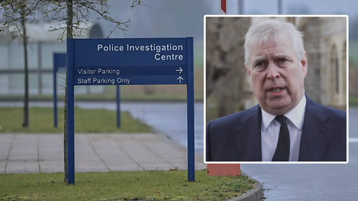 Andrew seen leaving police station after arrest on suspicion of misconduct