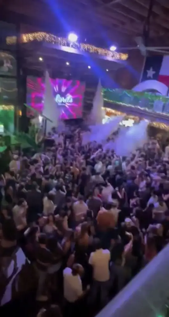 The dancefloor was packed before the shooting. Credit: Instagram / Bufords Austin