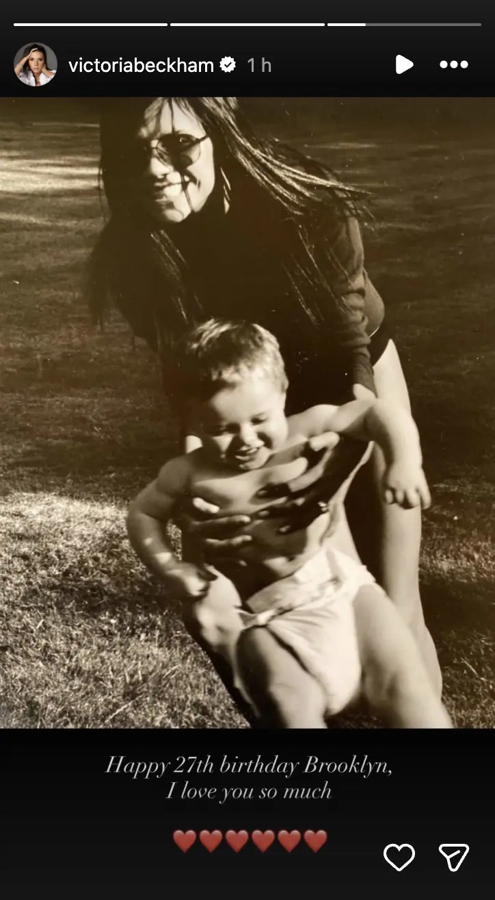 Victoria also shared a birthday message despite the ongoing feud. Credit: Victoria Beckham / Instagram