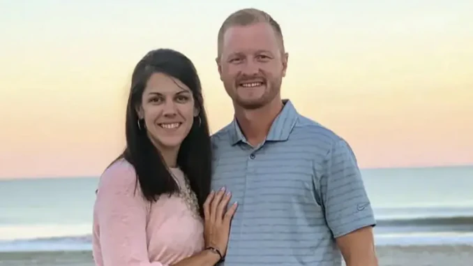 Jason Hughes and his wife Laura. 