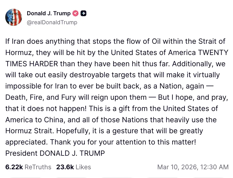 Credit: Truth Social