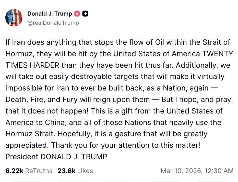 Credit: Truth Social