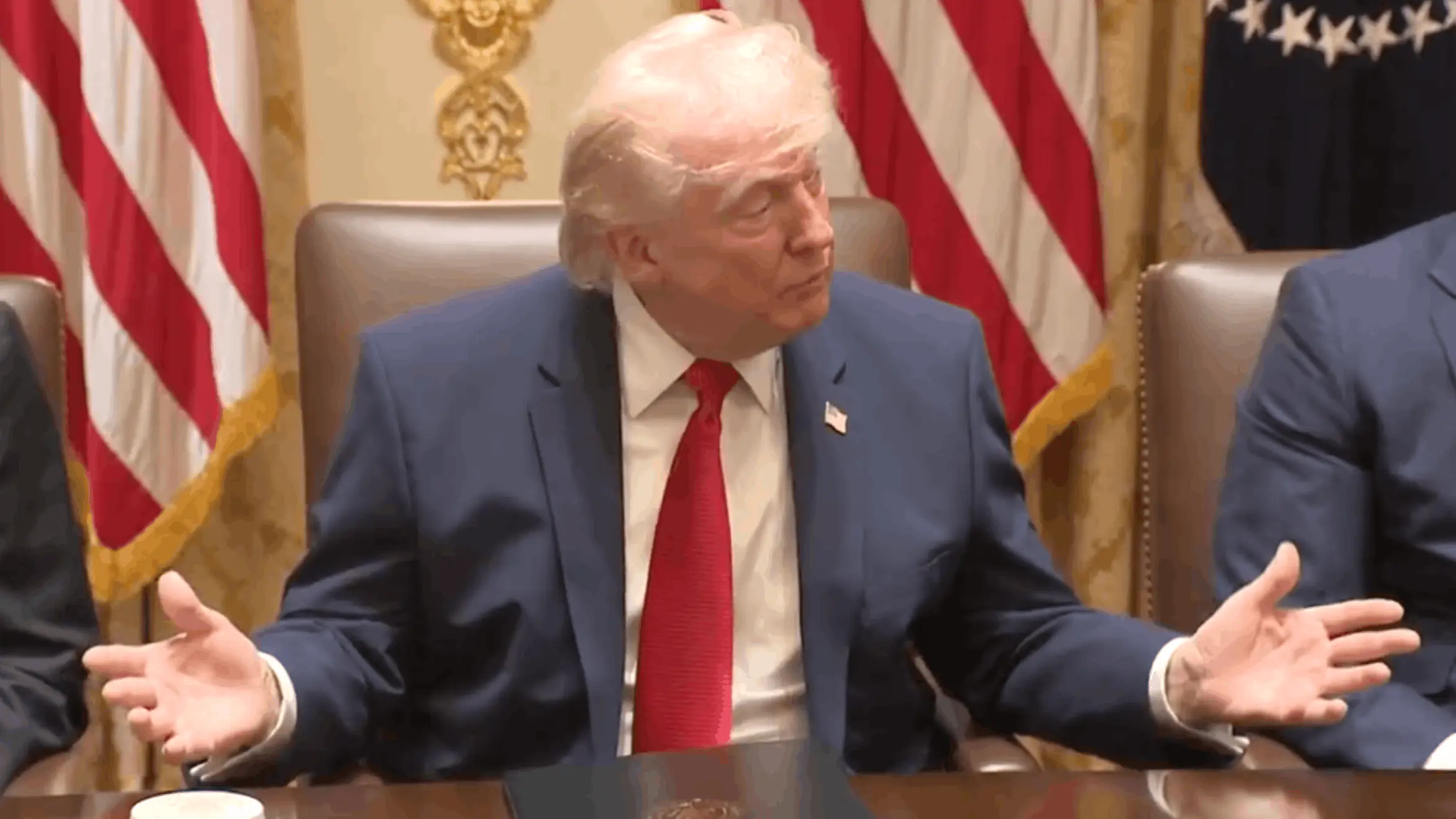 Trump revealed the 'gift' he was sent. Credit: CSPAN