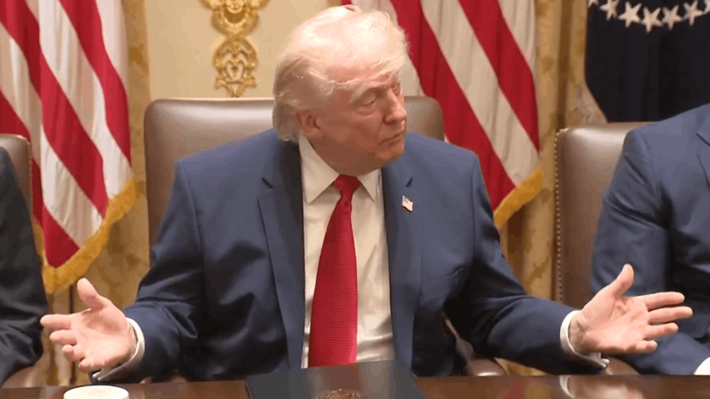 Trump revealed the 'gift' he was sent. Credit: CSPAN