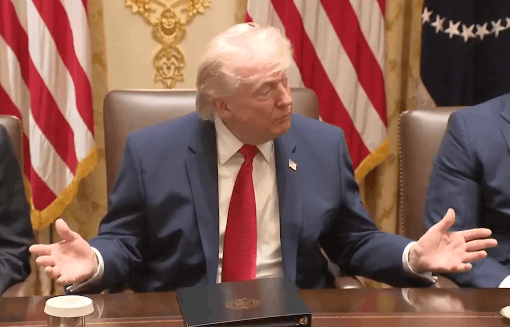 Trump revealed the 'gift' he was sent. Credit: CSPAN