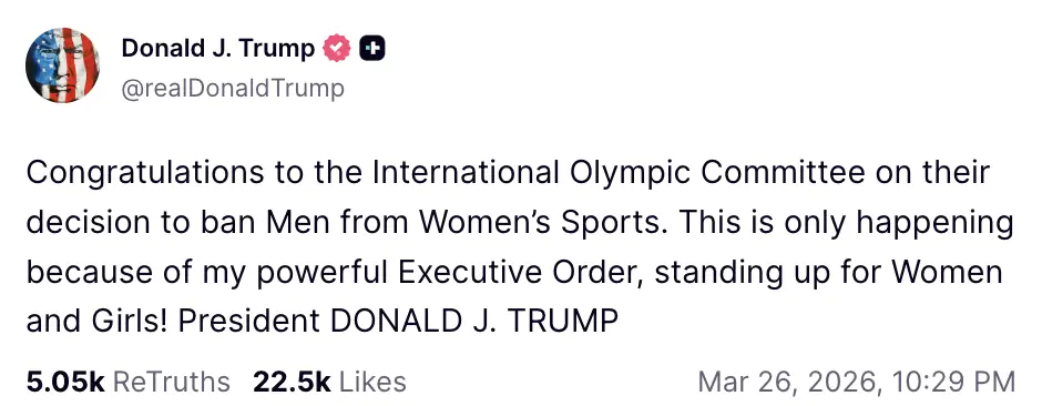 Credit: Truth Social