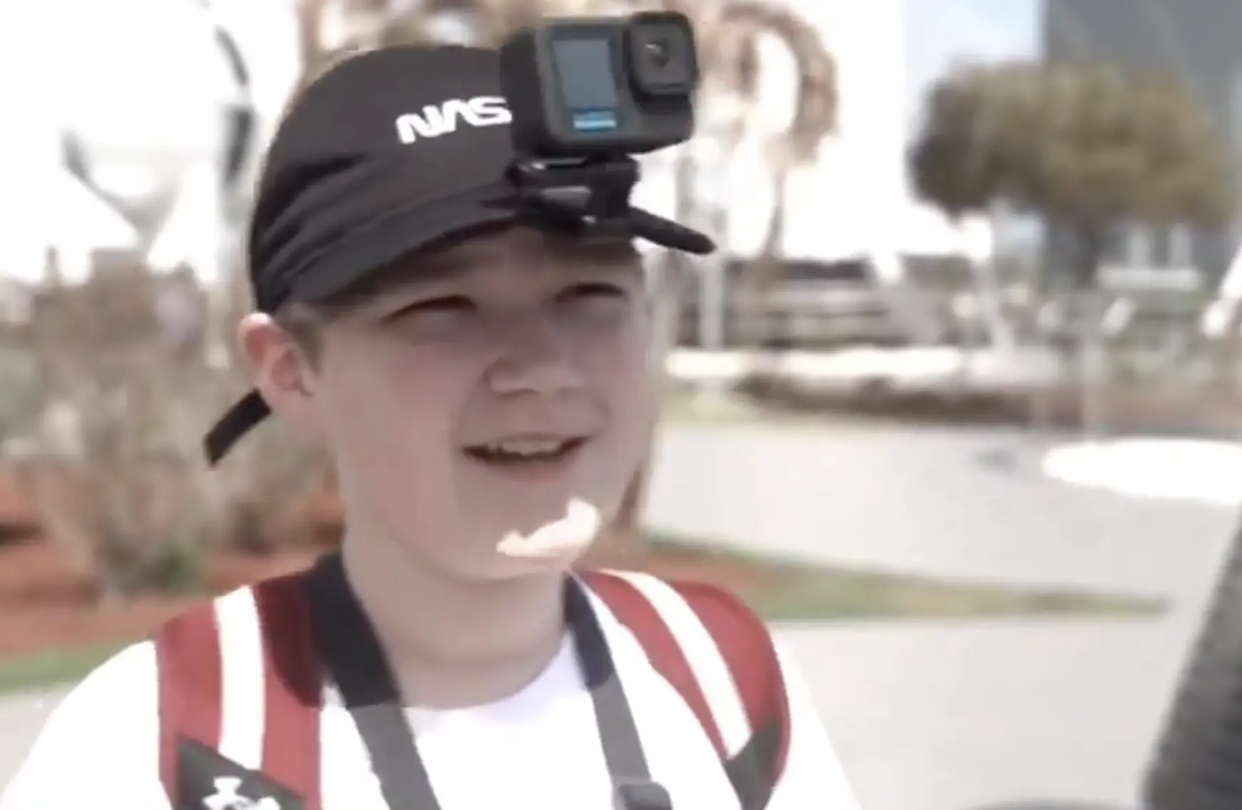 The kid had an amazing reaction. Credit: CNN