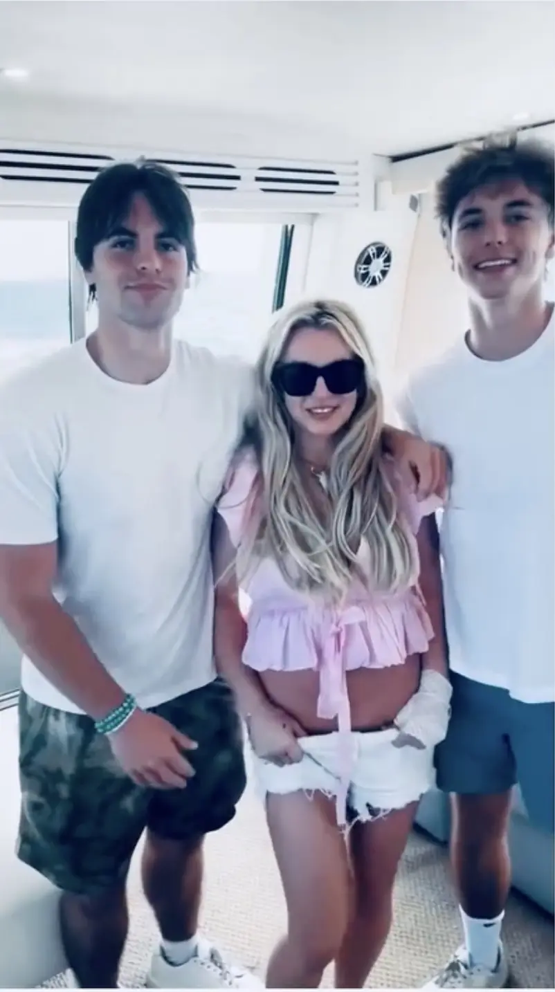 Britney enjoyed time with both of her sons. Credit: Instagram/Britney Spears