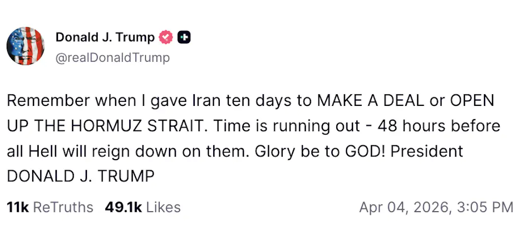 Credit: Truth Social