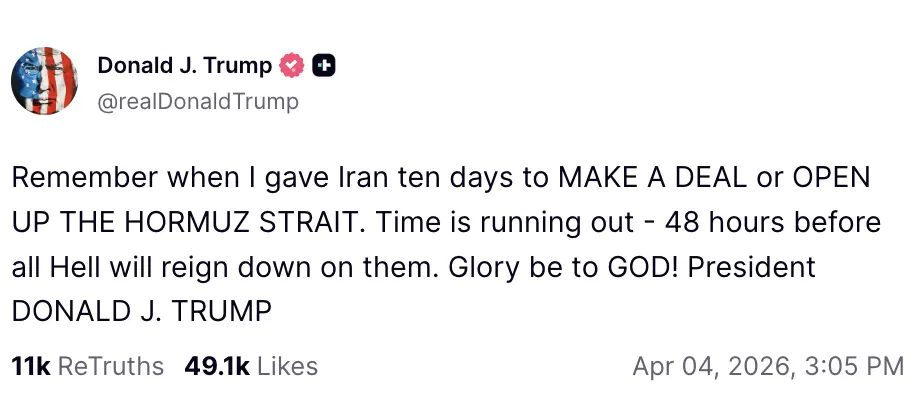 Credit: Truth Social