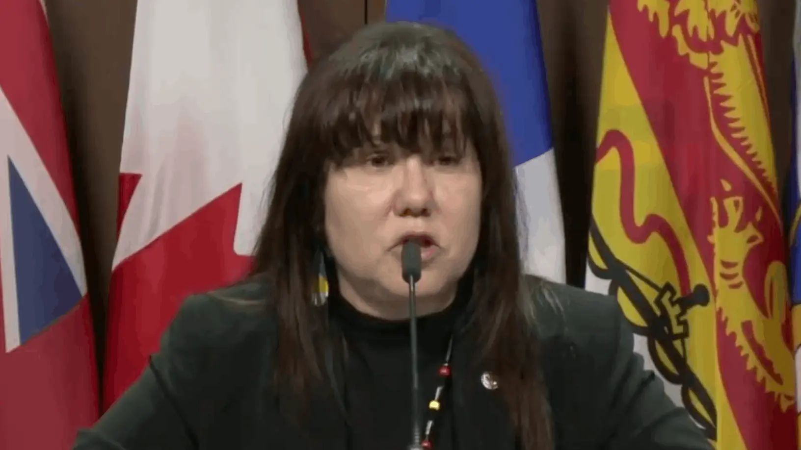 Leah Gazan's use of the term sparked a viral debate. Credit: CPAC