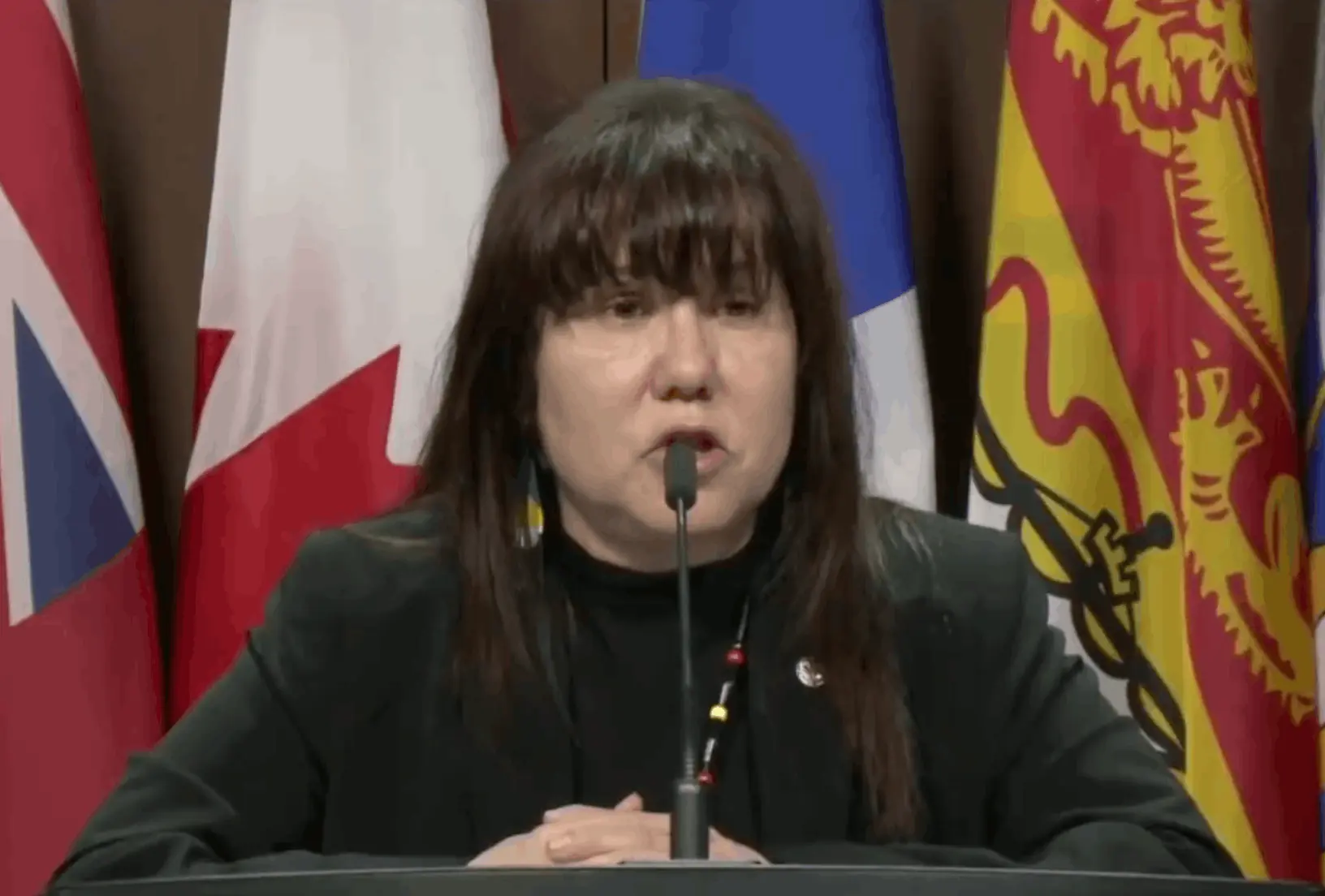 Leah Gazan's use of the term sparked a viral debate. Credit: CPAC