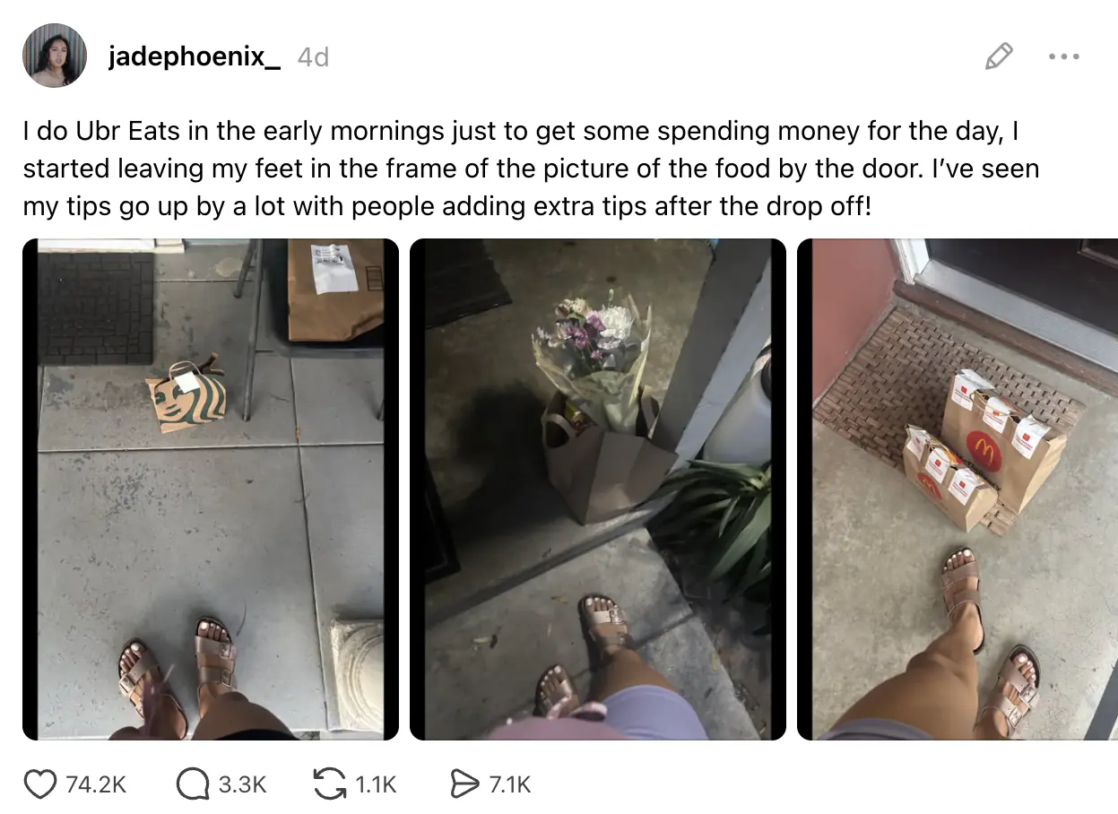 Jade Phoenix shared the unique strategy on Threads. Credit: Threads