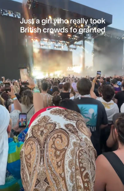 Viewers couldn't believe the lack of energy at Coachella. Credit: TikTok/@keira.smallwood