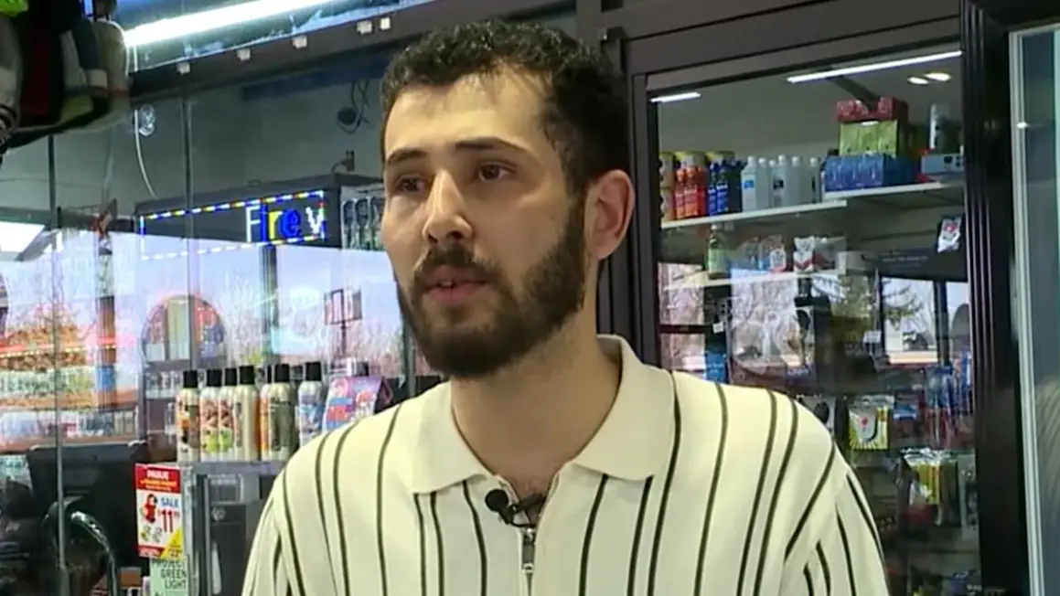 The gas station clerk recalled the moment. Credit: WXYZ