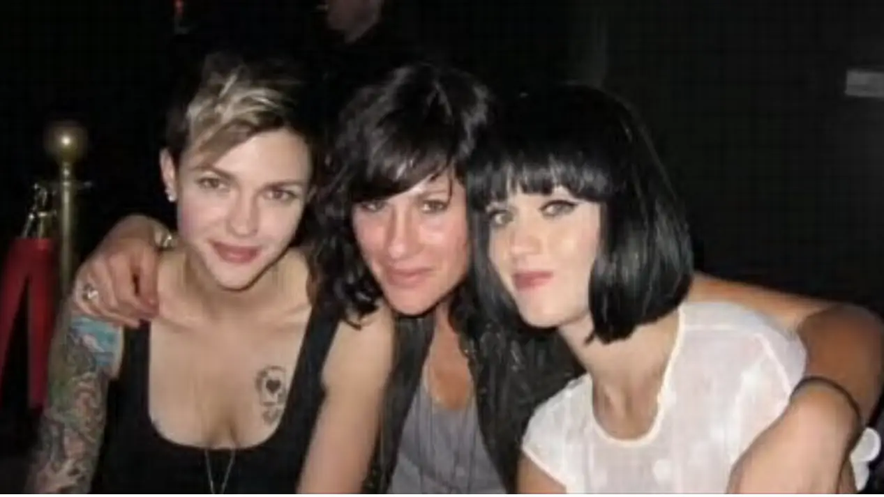 Ruby Rose and Katy Perry, along with Perry's manager, pictured in 2010. Credit: Ruby Rose/Facebook