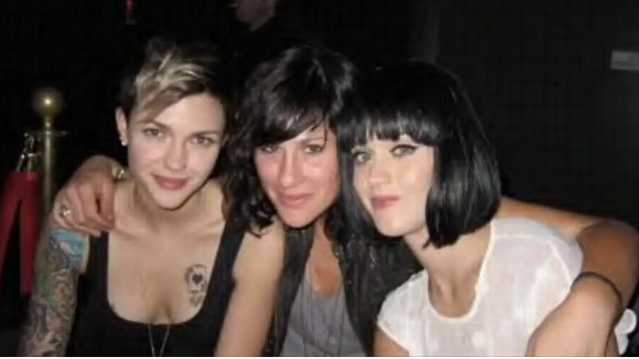 Ruby Rose and Katy Perry, along with Perry's manager, pictured in 2010. Credit: Ruby Rose/Facebook