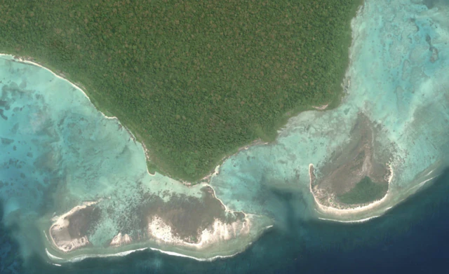 The tribe lives on North Sentinel Island. Credit: Maxar / Getty Images