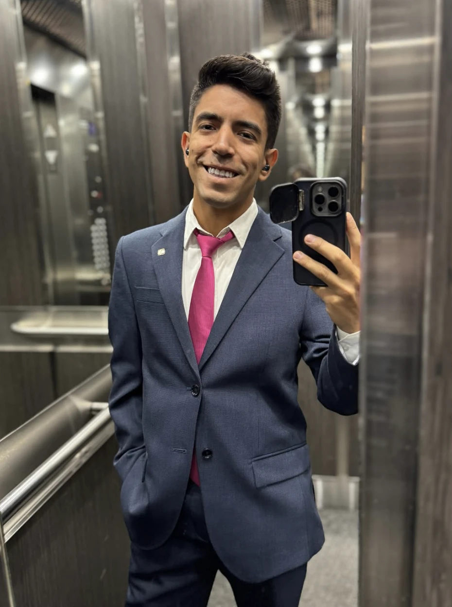 Miles said his phone and luggage were searched, and he was asked questions about his sexuality and line of work. Credit: Instagram

