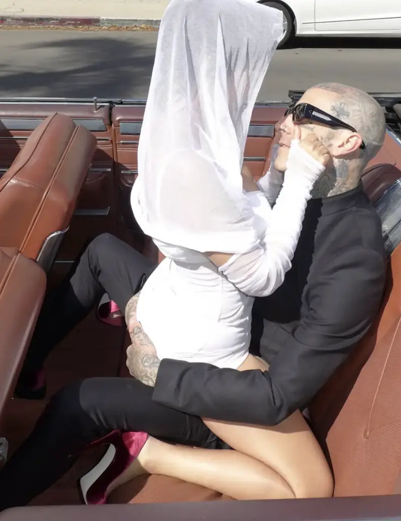 Kourtney straddled her hubby after they officially tied the knot in 2022. Credit: Instagram/@travisbarker