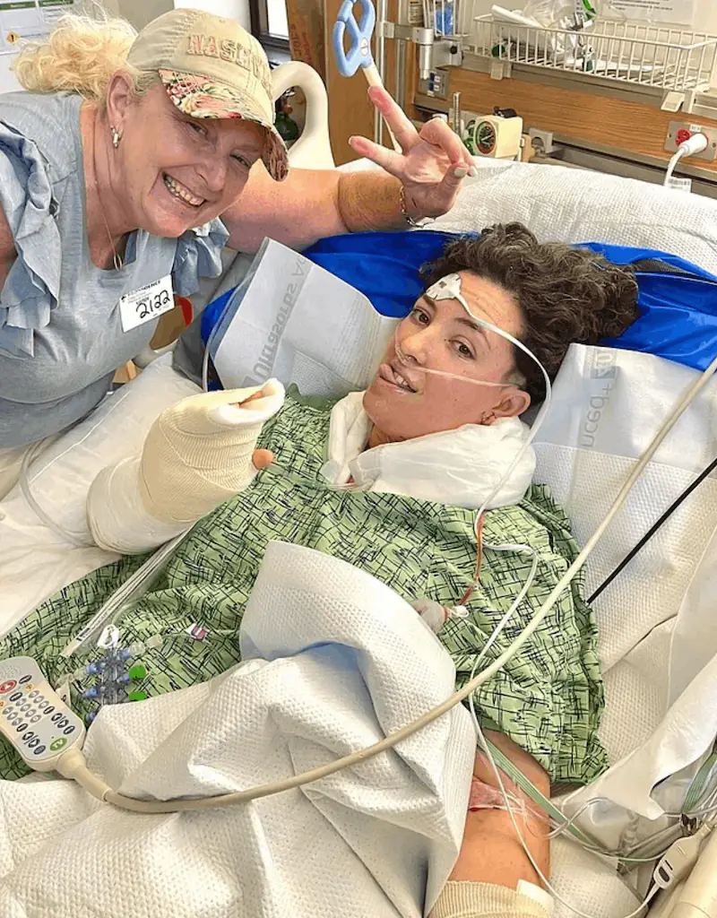 Shehorn almost died as a result of her injuries. Credit: Facebook