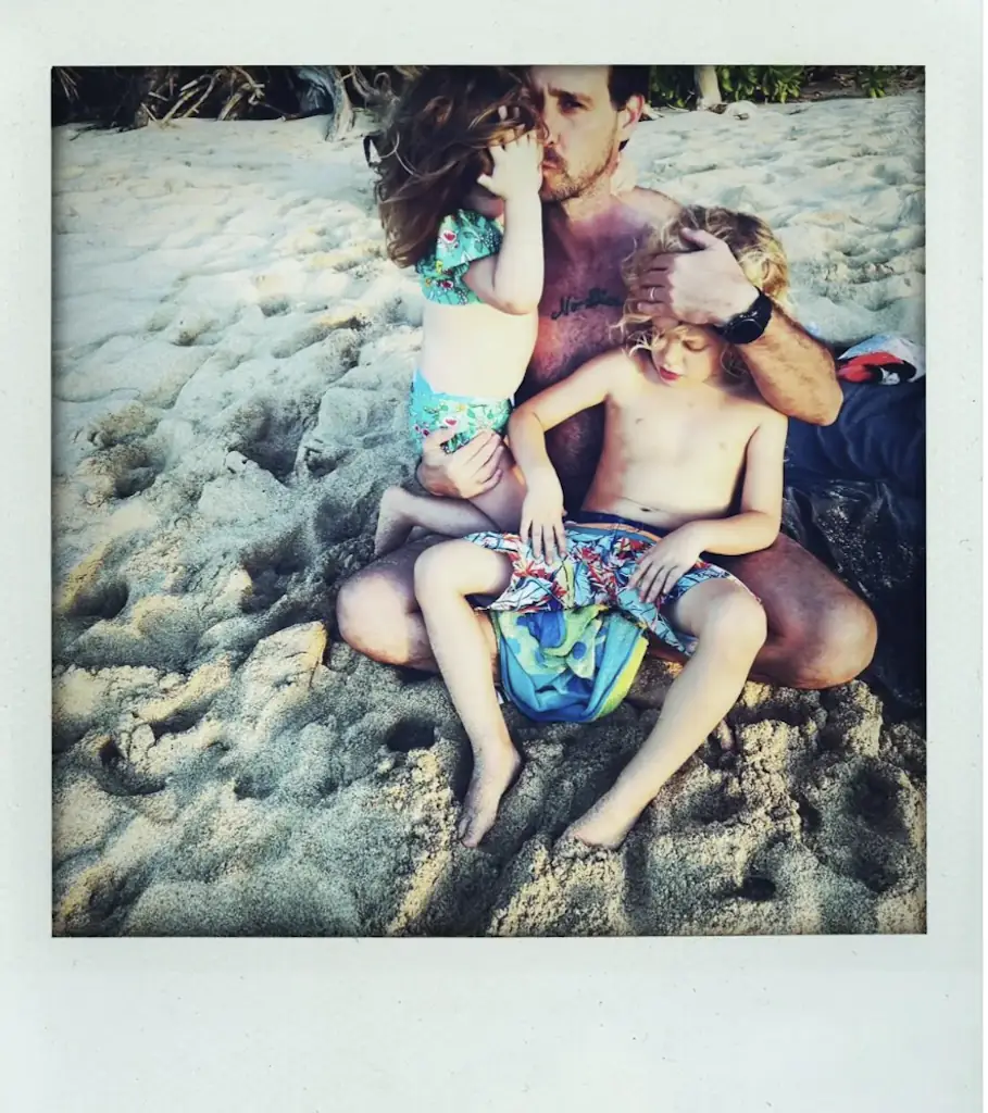 Ransone left behind his two young children. Credit: Jamie McPhee/ Instagram