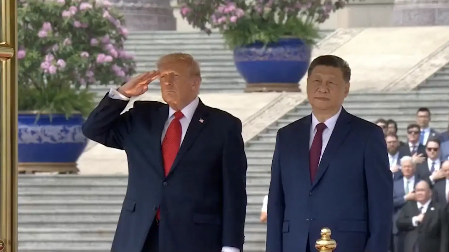 Donald Trump and President Xi