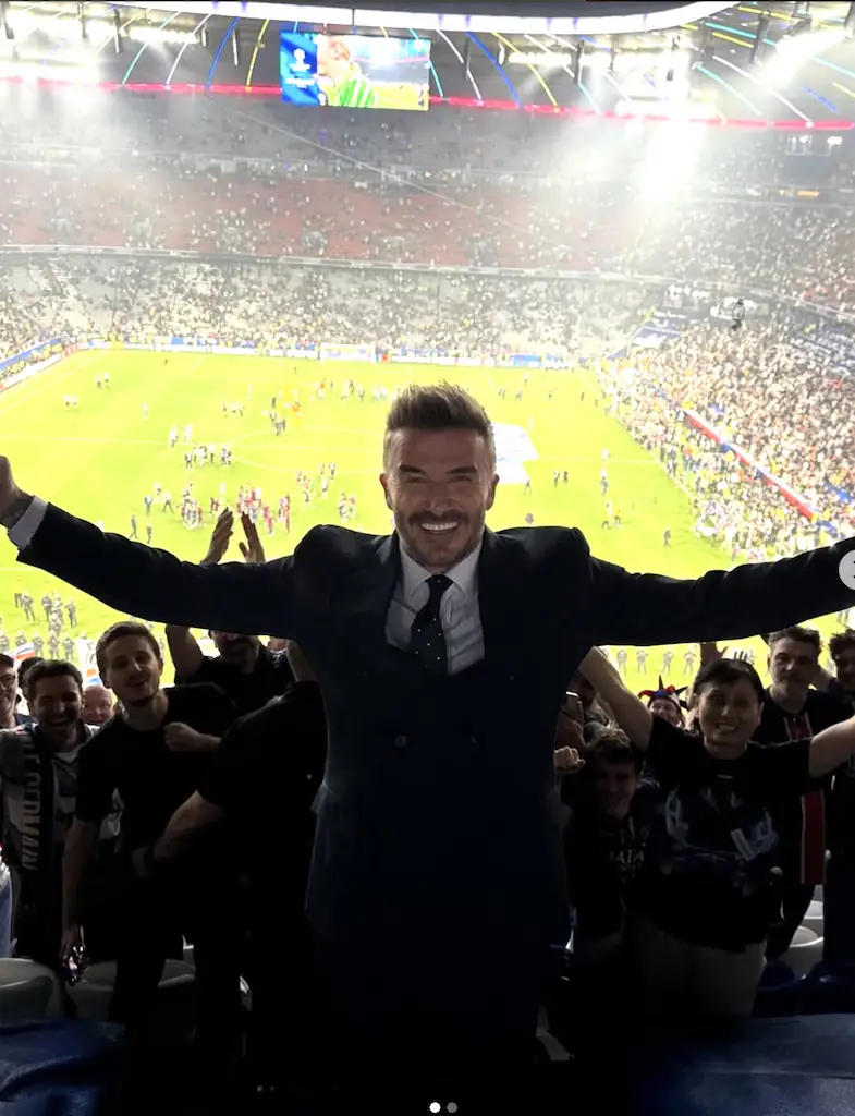 David Beckham is the first UK athlete to become a billionaire. Credit: David Beckham/Instagram