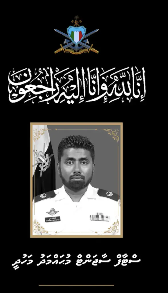 Mohammed died during rescue attempts, according to reports. Credit: MNDF_Official/X