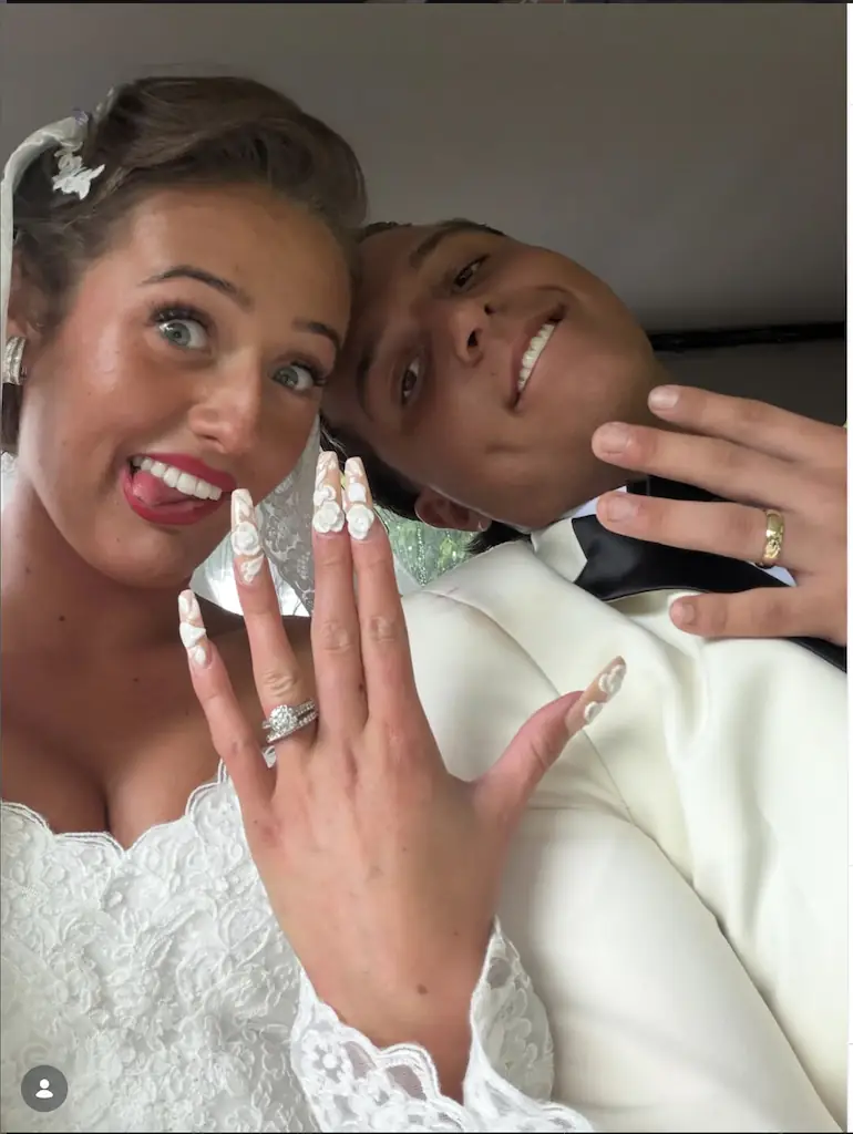 Venezuela Fury and Noah Price are married. Credit: Instagram/Venezuela Fury