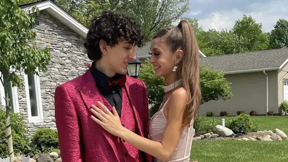 Shirilla and Russo dressed up for a school ball. Credit: Instagram / mackenzieshirilla