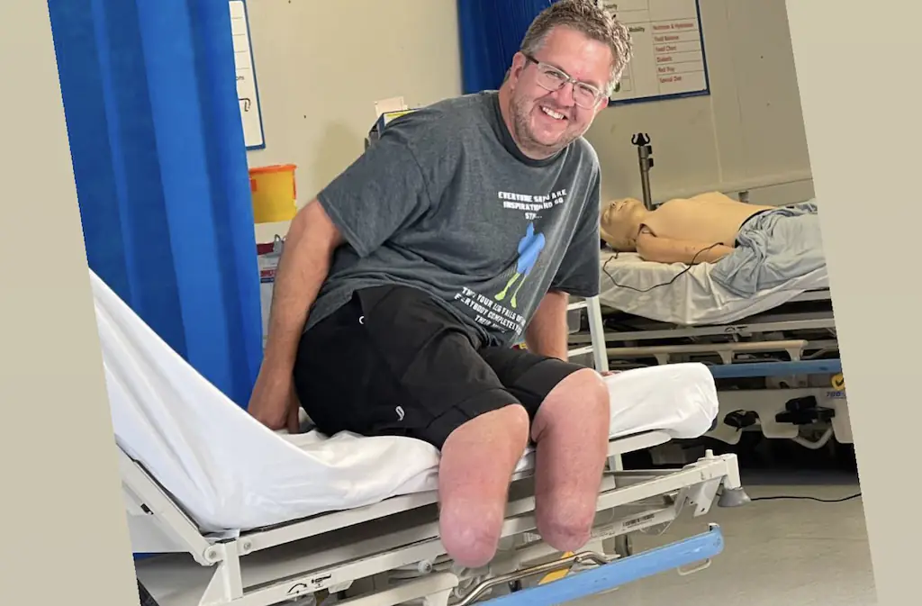 Neil Hopper lied about his amputated legs. Credit: Neil Hopper/Instagram