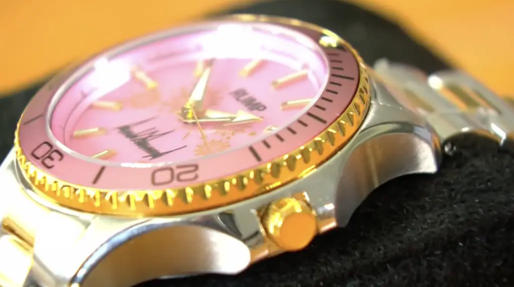 The Trump watch Tim got for his wife. Credit: WXLV-TV
