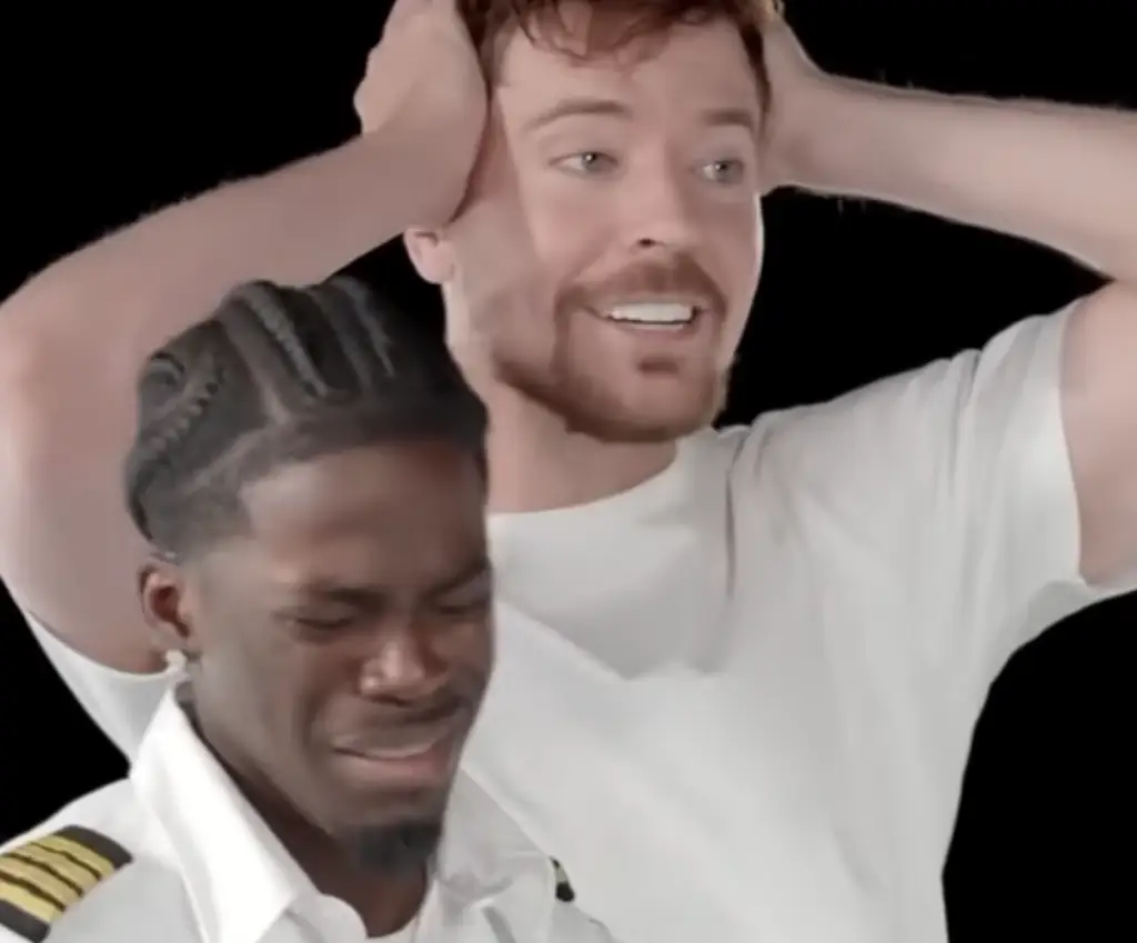 Jabari Brown won MrBeast's $2 million private jet. Credit: YouTube/MrBeast