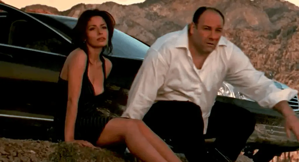 Shahi guest starred in the episode with Gandolfini. Credit: HBO