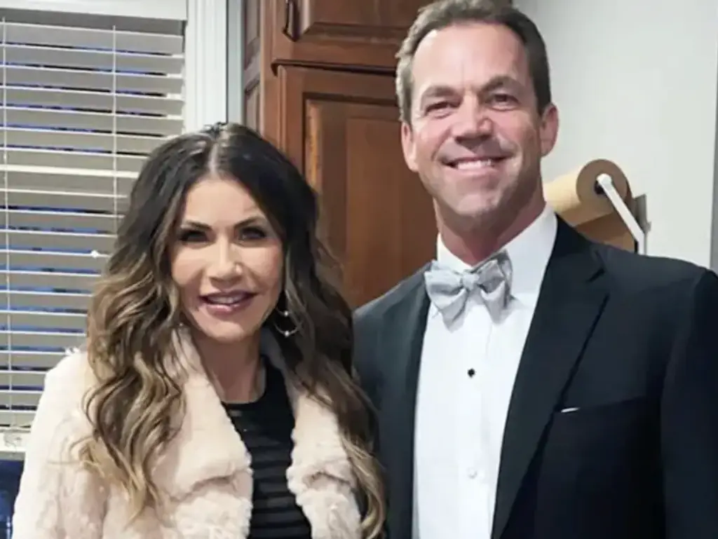 Kristi Noem and her husband Bryon. Credit: Instagram/@kristinoem