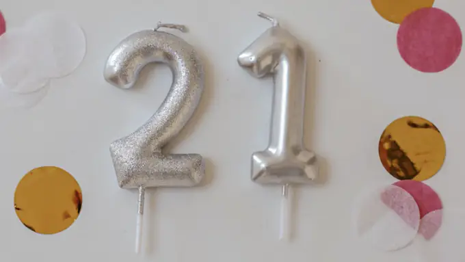 21st birthday balloons