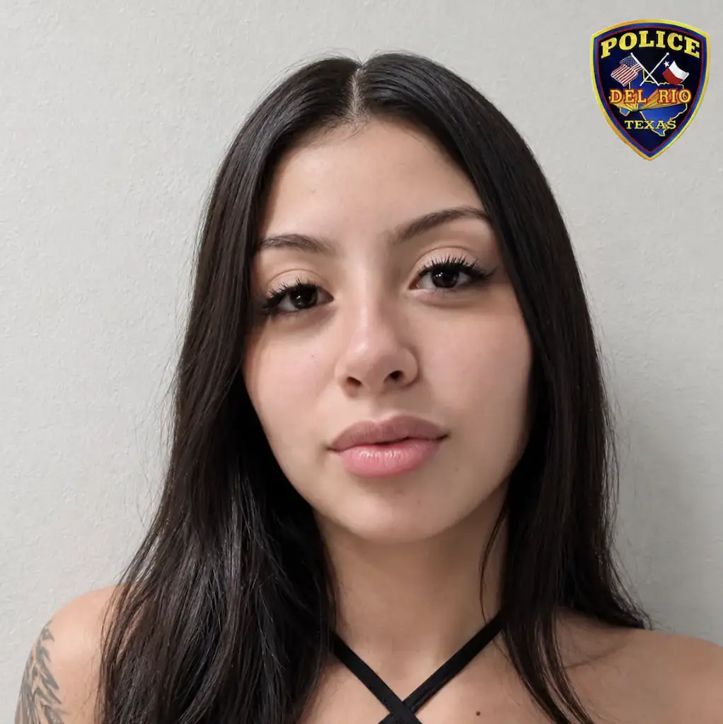 Kitty Diaz’s laughed as she was being arrested. Credit: City of Del Rio Police Department