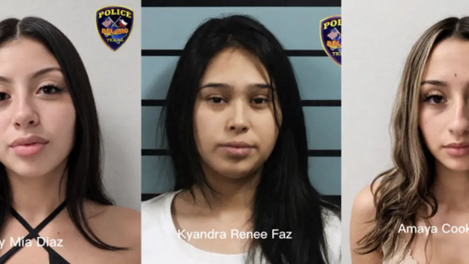 Kitty Mia Diaz, 21; Amaya Cookie Diaz, 19; and Kyandra Renee Faz, 21