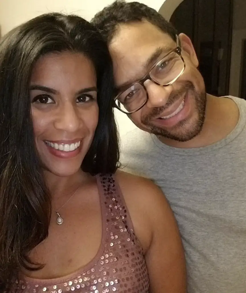 At the time of Miles' death, Melina was pregnant with their first child together. Credit: Facebook