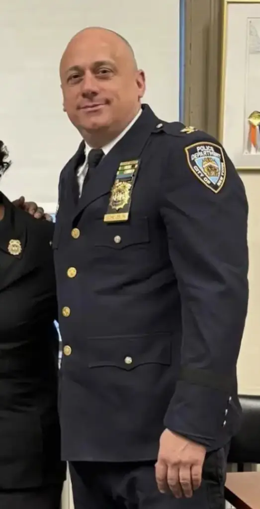 The inspector was suspended after filing for retirement. Credit: NYPD Bronx/X