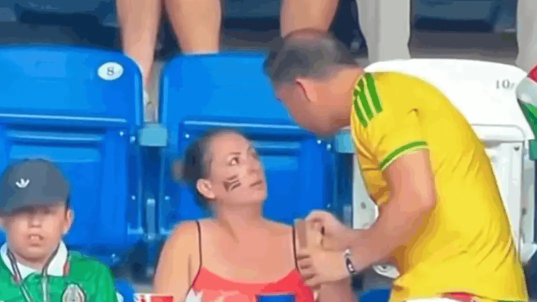 The South Africa supporters weren't having the best time. Credit: X