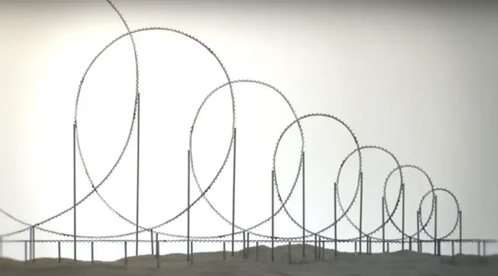 The design for the Euthanasia rollercoaster, designed by a Lithuanian artist. Credit: Vimeo