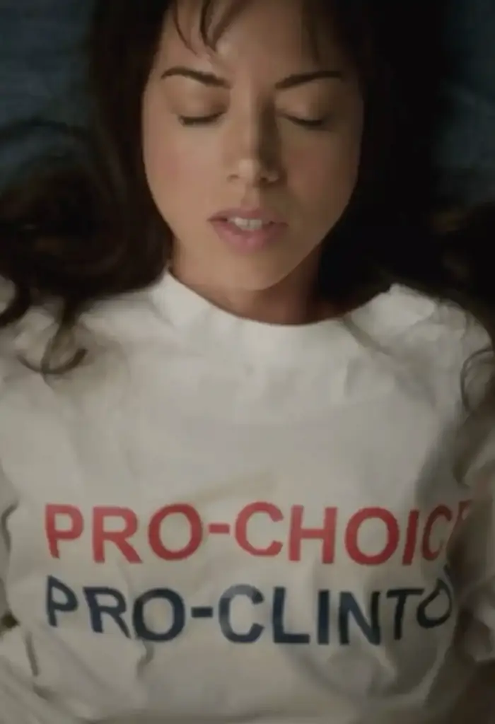Aubrey Plaza went all out in the unsimulated sex scene. Credit: CBS Films