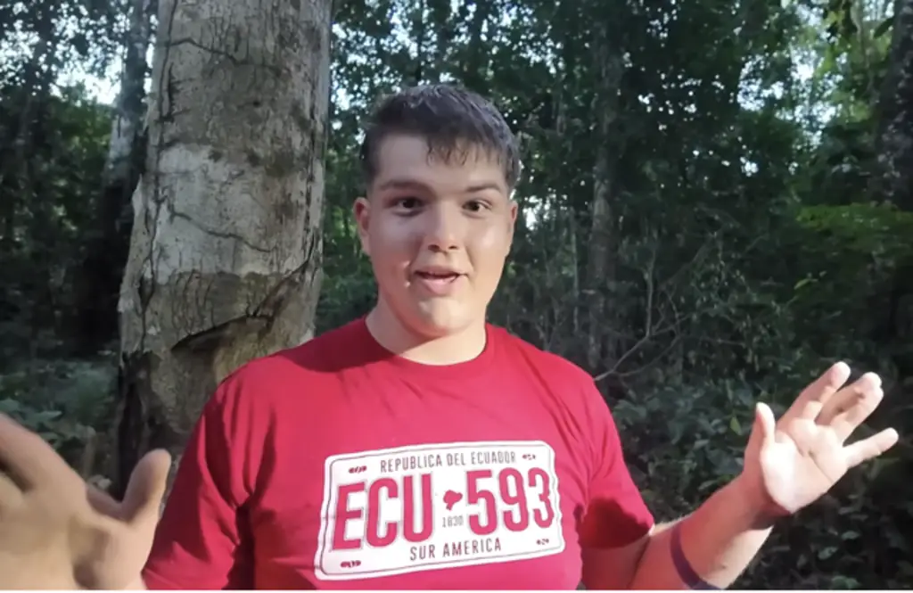 Justin moved to the Amazon and became a father. Credit: YouTube / Justin Alvo 