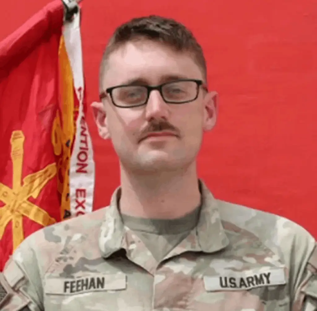 Army 1st Lt. Tyler James Feehan lost his life following Iranian strikes on the Jordanian base. Credit: US Department of War