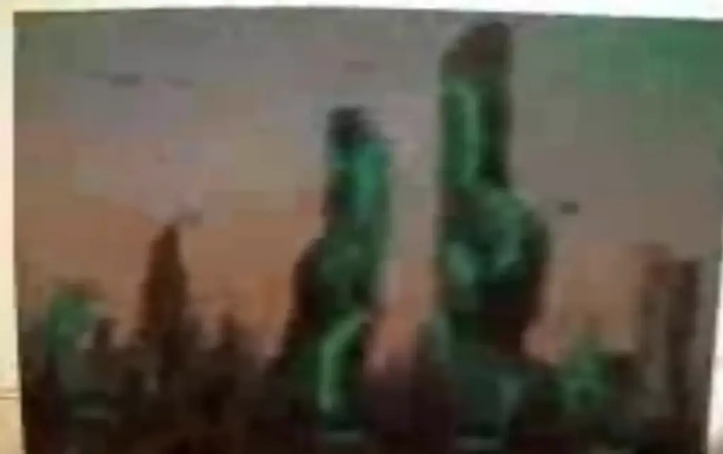 Smith showed this ambiguous photo as proof for his time travels. Credit: YouTube/Apex TV