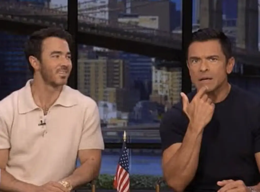 Kevin Jonas co-hosting on Live With Kelly And Mark. Credit: Live With Kelly And Mark