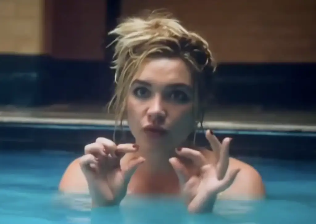 Florence Pugh admitted that she is comfortable in her own skin on camera. Credit: Sony