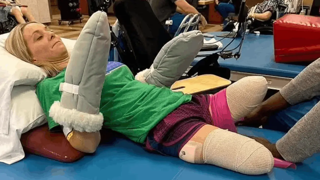 The mother admitted that she wasn't too shocked when she woke up. Credit: GoFundMe